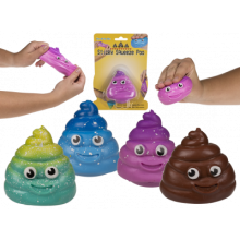 Fidget Toys: Bld Og Smilende Lort 3 Ass Farver