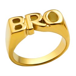 BRO Ring &#150; 18K Guldbelagt