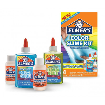 Elmers Colour Slime Kit - Gennemsigtig
