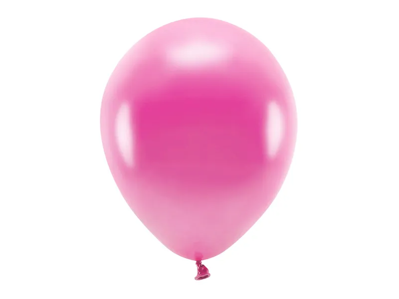 Eco Balloner 30 Cm Metallic Fuchsia 10 Stk