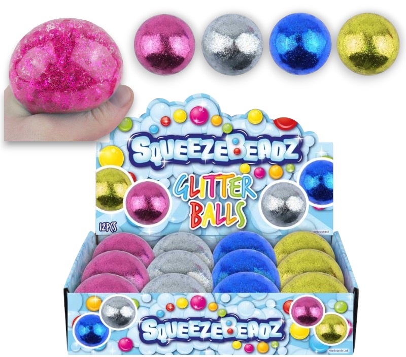 Glitter Splat Bold Med Perler Assorterede Farver